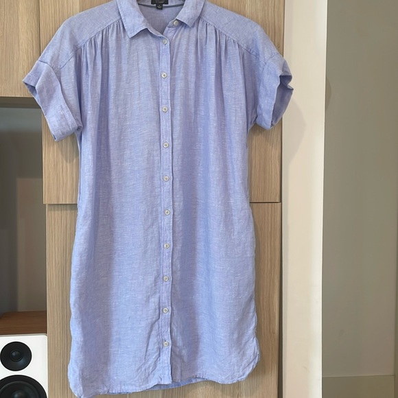 J Crew Baird McNutt Irish linen shirt dress - Picture 3 of 5
